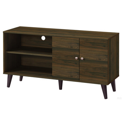 TV Stand For Tvs Up To 47.3", With 2 Storage Shelves& 1 Cabinet, Modern Entertainment Centre For TV In Living Room