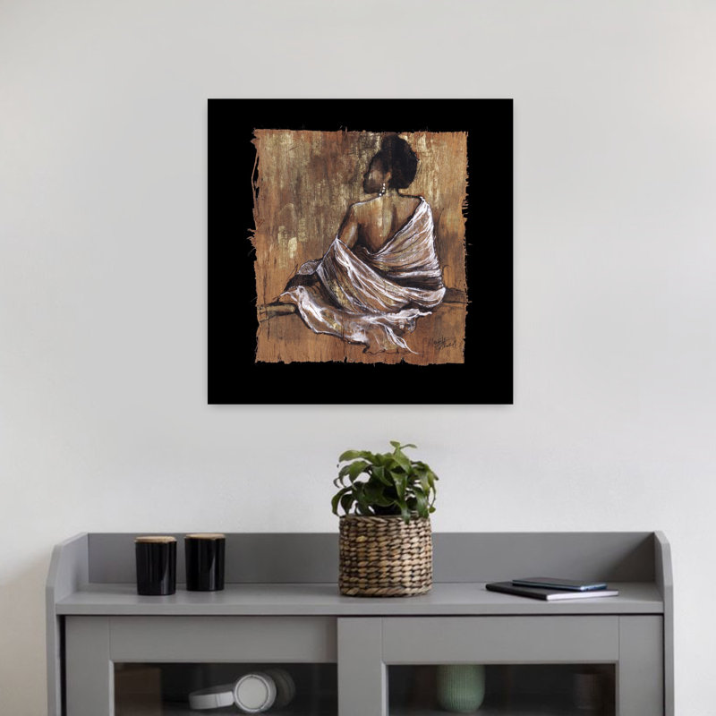 Soulful Grace III, art contemporain abstrait, H 18 po x l 18 po