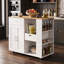 Rolling Kitchen Island Carts 102 cm W Kitchen Island with-56856442