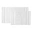 Eden Plush Pile Solid Reversible Cotton White 2 Piece Bath Rug Set-1382244323