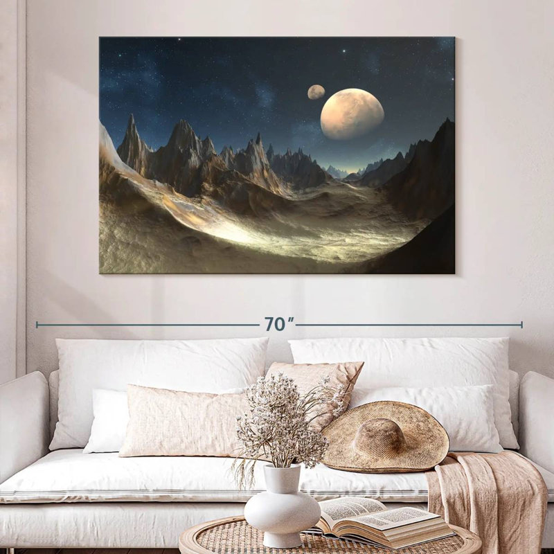 Kelan Alien Planet, 34" H x 51" W