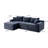 94.5 Inch Cloud Modular Sectional Sofa With L-Shape Chaise, Modern Minimalist Design For Living Room And Bedroom, Deep Seating, No Assembly Required-664629902