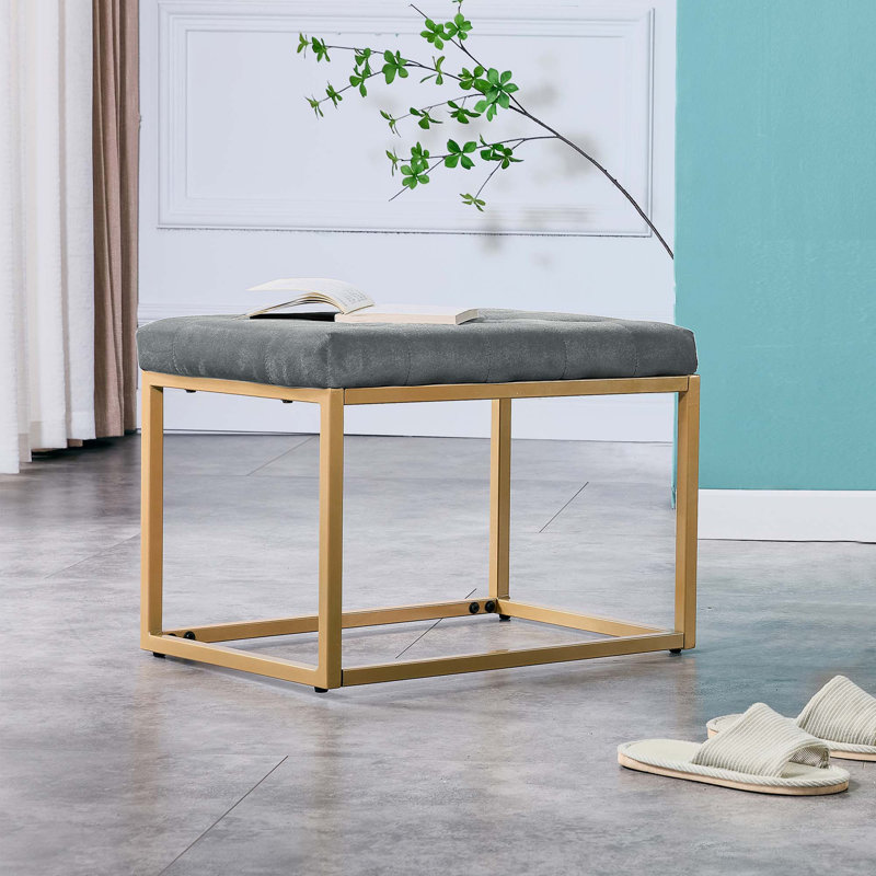 Repose-pieds Velvet, Velours bleu foncé