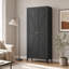 Armoire de cuisine polyvalente tout en acier avec tablettes réglables et fermeture magnétique sécurisée-84468564