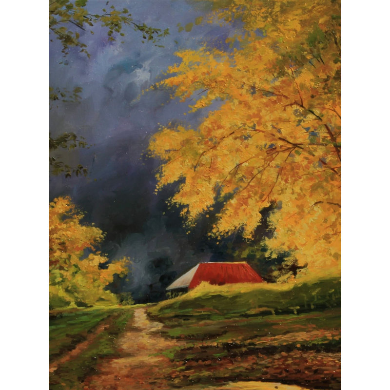 Way To Home | Huile sur toile pour décoration murale | Par Devraj