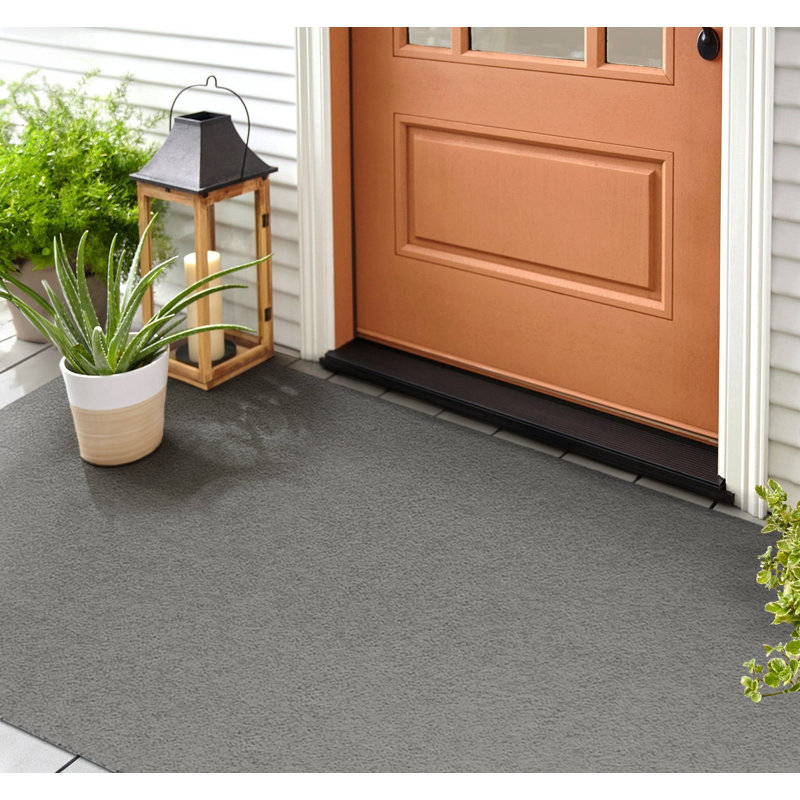 Non-Slip Outdoor Doormat, Grey