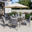 Chaise de patio avec coussin Jeitt