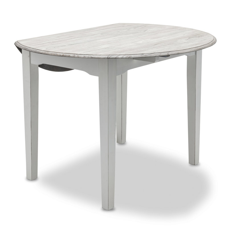 Caidan Extendable Pine Round Solid Wood Dining Table