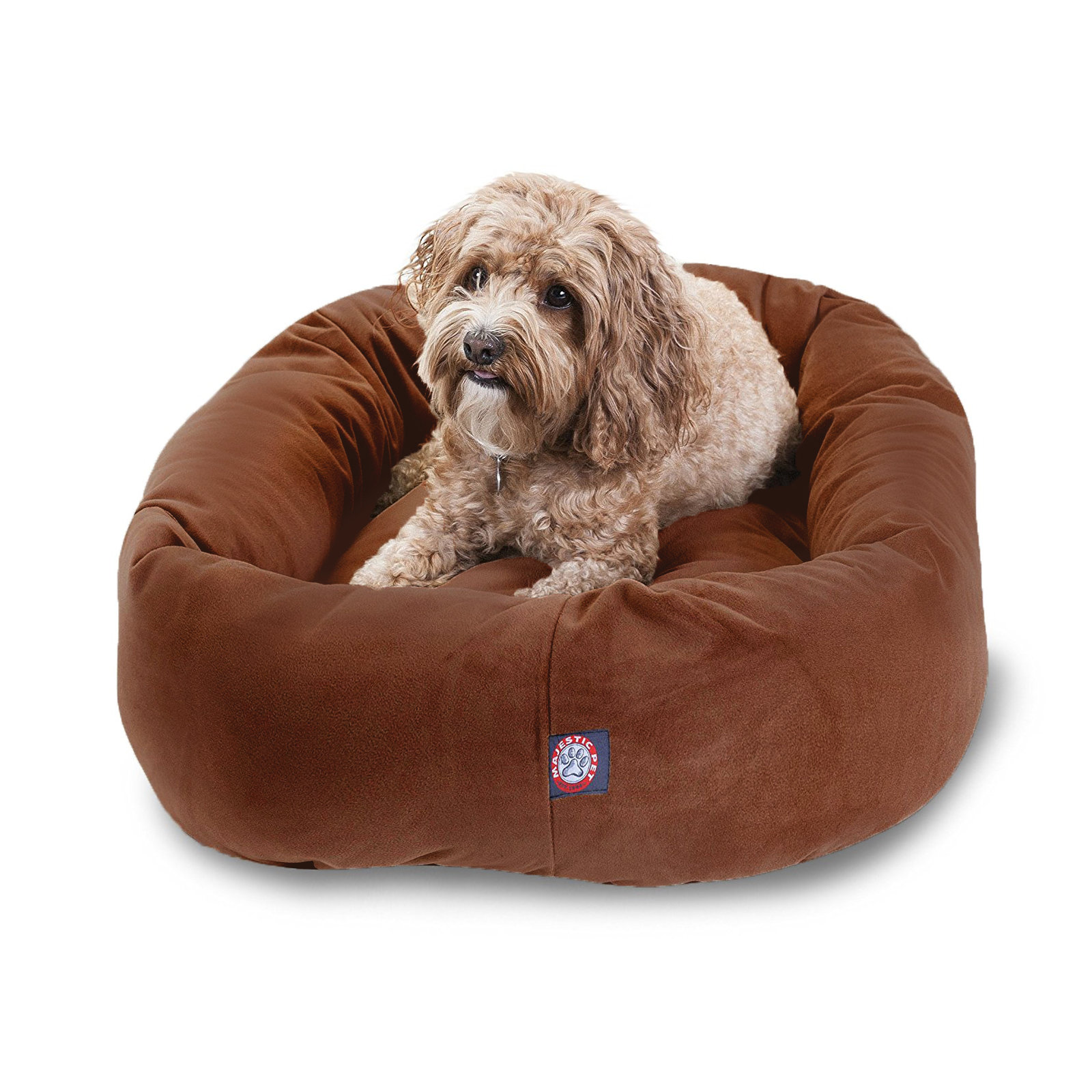 Pet Bed, Rust, Medium (18" W x 32" D x 8" H)