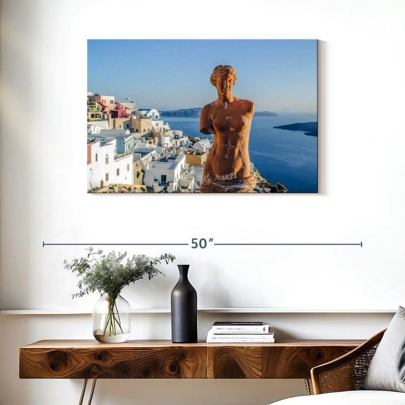 Statue Kavia d'Aphrodite à Santorin, H 24 po x l 36 po