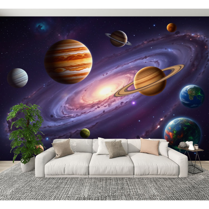 Papier peint auto-adhésif Galactic Wonders, L 144 po x l 100 po