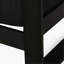 Besy Outdoor Loveseat, Black Cushion And Square Metal Frame, 57 Inch