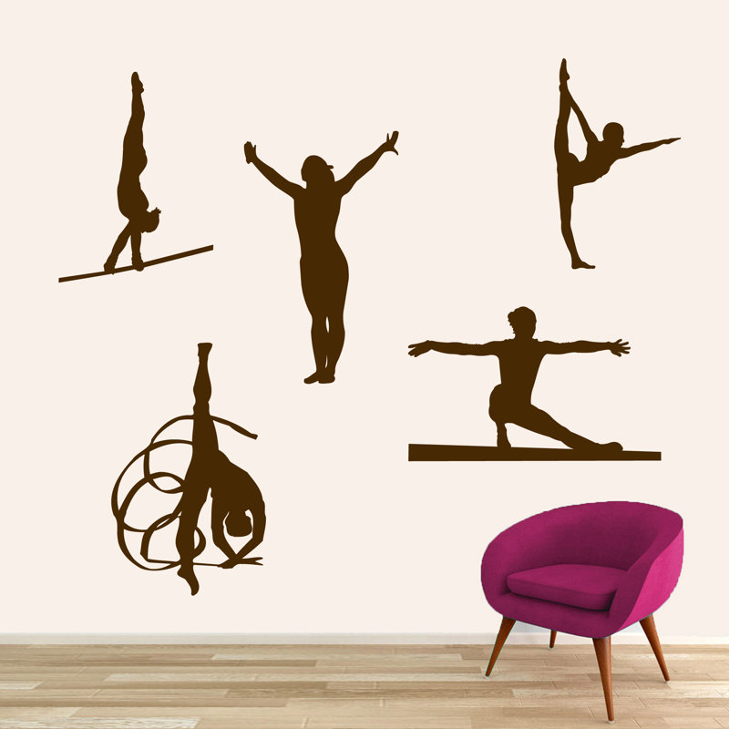Adhésif décoratif gymnastique Henfield, Brun chocolat