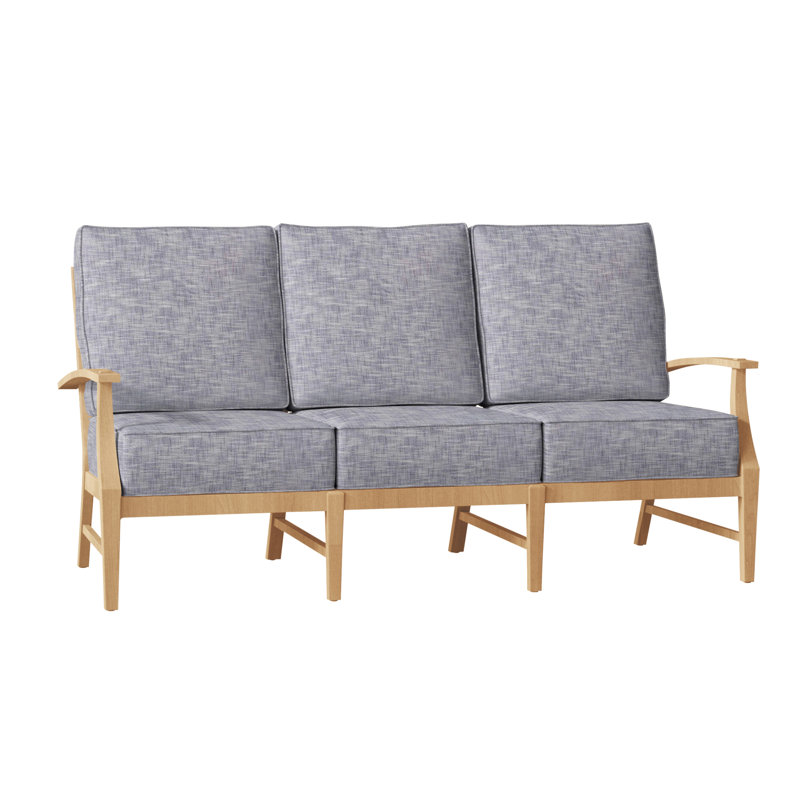 Canapé Croquet - Teck naturel, Teck naturel, InsideOut® Rollo ‑ lin dentelle, Pas de soudure