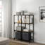 Ensemble de 2 bacs de rangement en tissu pliables-2093101674