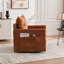 Fauteuil demi-tonneau pivotant de style Mid-Century moderne-1002184368