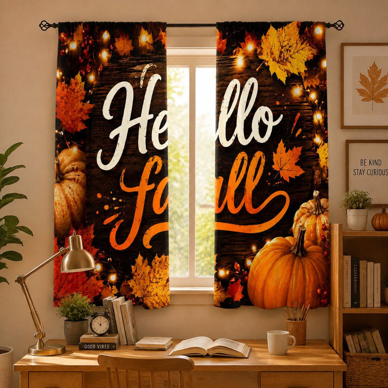 2Pcs Hello Fall Pumpkins, L 42 po x H 63 po x 2 pièces