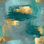 Toile tendue horizon bleu sarcelle