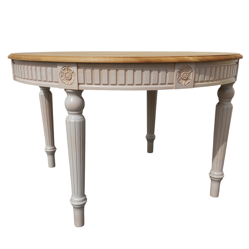 Round Solid Wood Dining Table