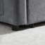 Lit en velours gris avec canapé-lit réglable à 2 places pour les petites pièces, bureau à domicile coulissant, tissu