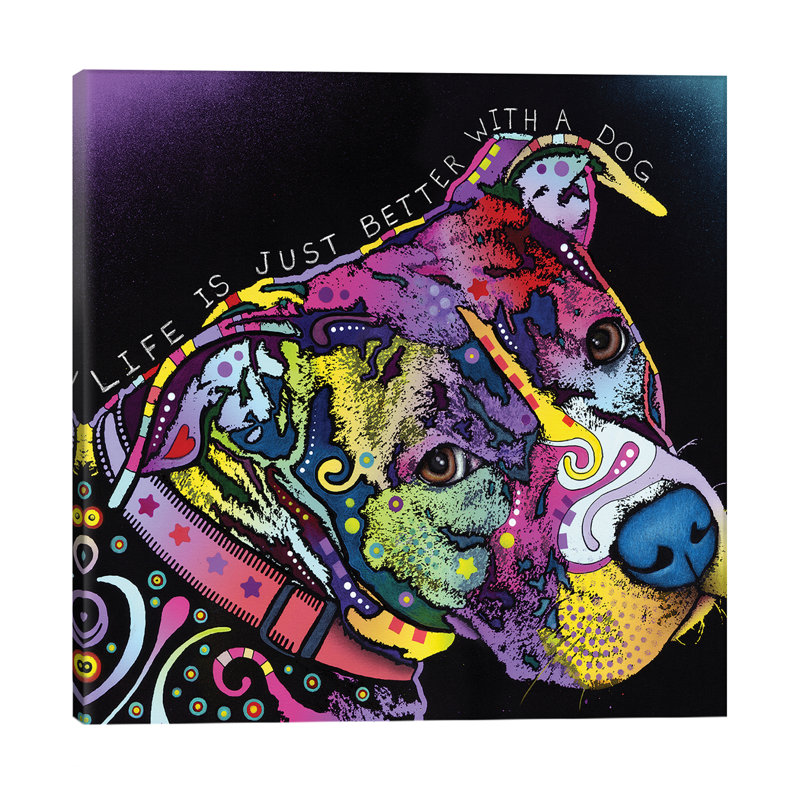 Life Is Just Better by Dean Russo - Print on Canvas, No Frame, 45.72 cm H x 45.72 cm W x 1.91 cm D