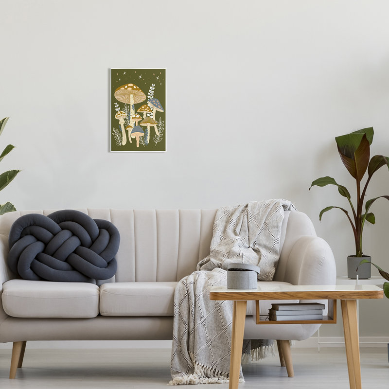 Stupell Industries, champignon fantaisiste, art mural sur bois par Ziwei Li-au-786, H 15 po x l 10 po