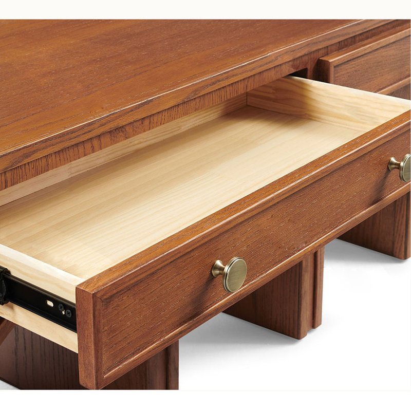 Table basse de style rétro américain, Brun