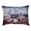 Coussin stylisé mountain fuji through the cerise Burkart