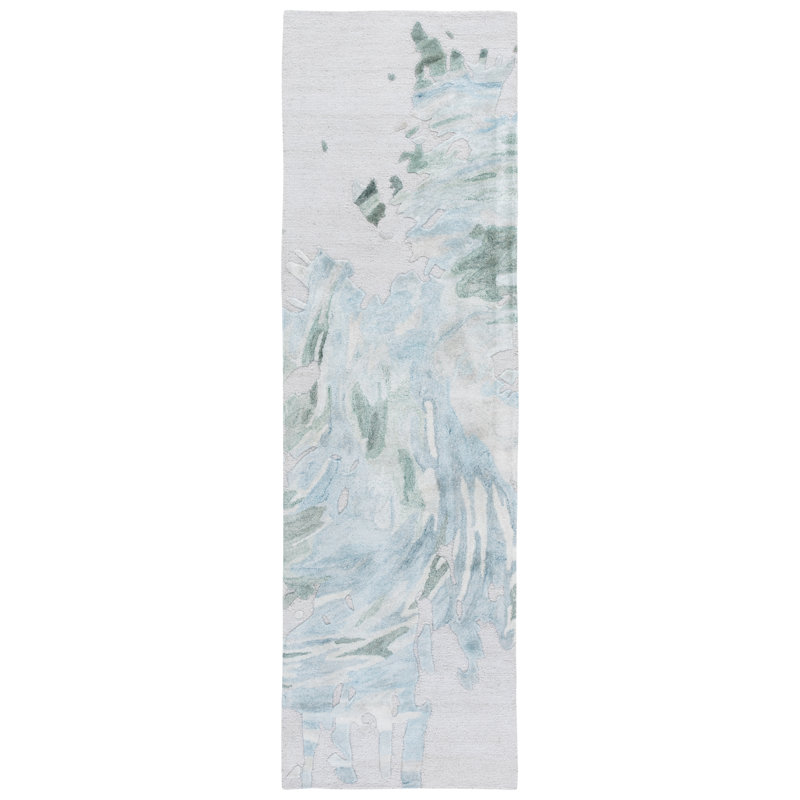 Jazzlin Hand Tufted Performance Abstract Rug, Runner 2'3" x 8'