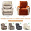 Housse antidérapante pour canapé inclinable avec motif de citrouille 3D, housse de canapé inclinable simple en peluche, protecteur de chaise pour chaises d'appoint-1727867748