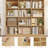 86"H X 47.2"W 7-Tier Standard Wood Storage Bookcase-1398010340
