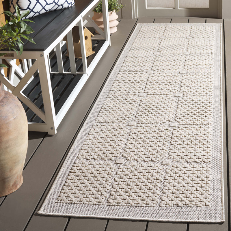 Tapis d'intérieur / extérieur de couleur unie Konley Performance, Tapis de couloir 2 pi 3 po x 8 pi