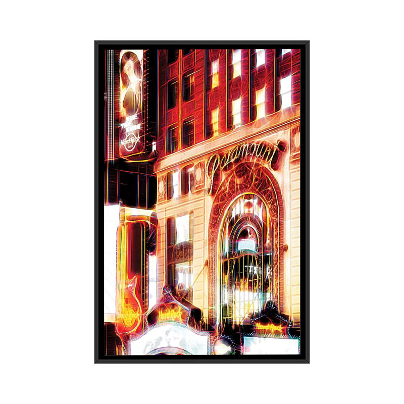 «See the Show», impression sur toile, H 26 po x l 18 po x P 1,5 po, Toile avec cadre noir, Pas de tapis