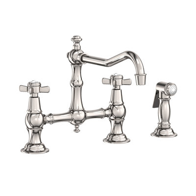 Chesterfield Kitchen Bridge Faucet with Side Spray