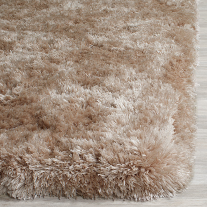 Solid Colour Hand Woven Area Rug, Rectangle 152 x 213cm