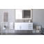Meuble-lavabo mural simple 48 po avec comptoir à surface solide - base blanche, plateau blanc, poignées chromées-435453708-508761565-508816256