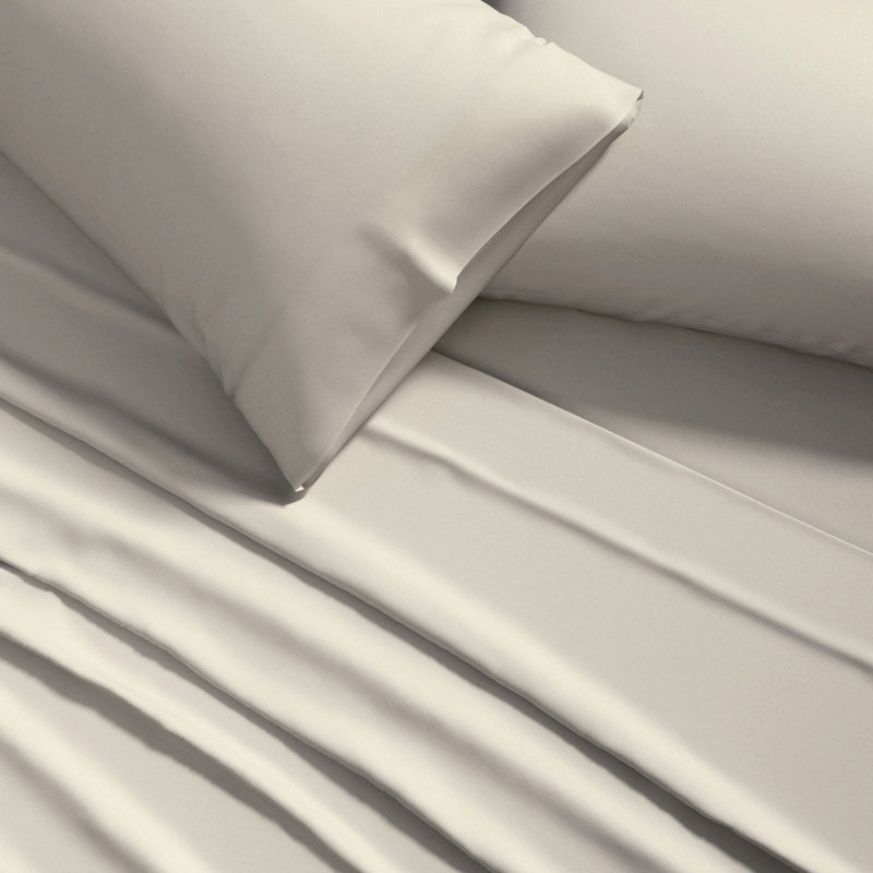 Ultra-Soft Pre-Washed Microfiber Sheet Set, Grey Dawn, Full Sheet Set + Fitted Sheet + 2 Pillowcases