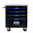 4 DRAWERS MULTIFUNCTIONAL TOOL CART WITH WHEELS-BLACK&BLUE