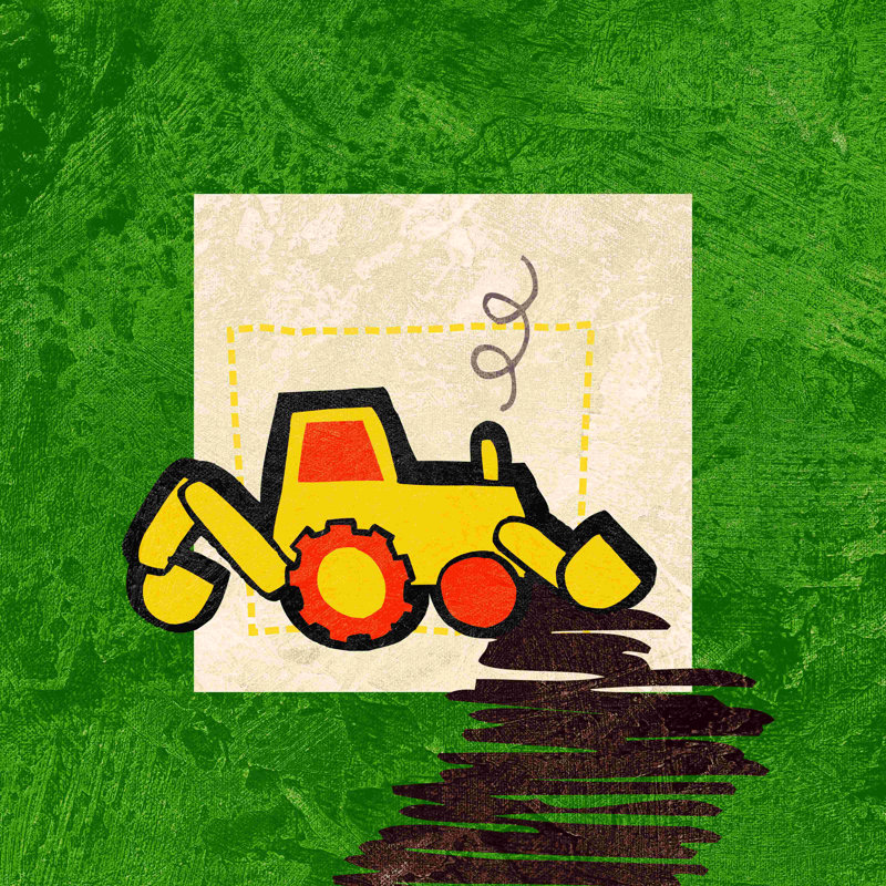 «Dumptruck», impression sur toile tendue, L 36 po x H 36 po