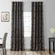 Ballsallagh Baroque Floral  Faux Silk Jacquard  Room Darkening Window Curtain -Single Panel