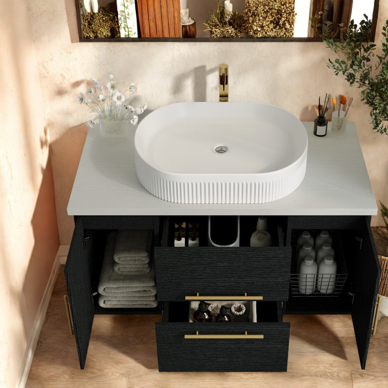 Meuble-lavabo moderne (doit inclure le meuble-lavabo et l'évier)