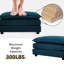 Repose-pieds rembourré en chenille-2047288320
