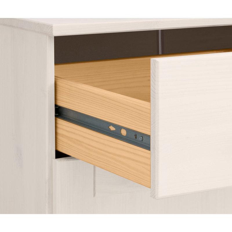 Flintwood 85cm Solid Wood Sideboard, White