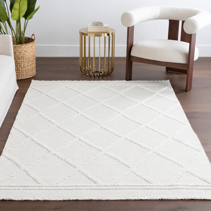 Amalie Trellis Fringe Area Rug, Rectangle 10' x 14'