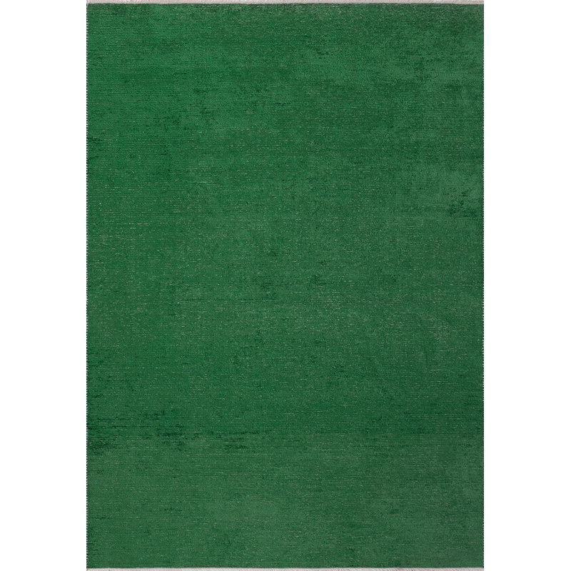 Sakhi Solid Colour Hand Loom Indoor / Outdoor Area Rug, Rectangle 6'6" x 9'10"