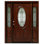 Portes d'entrée avant avec accoudoirs Delux en acajou Delux