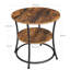 Round Side Table with 2 Shelves-157163296