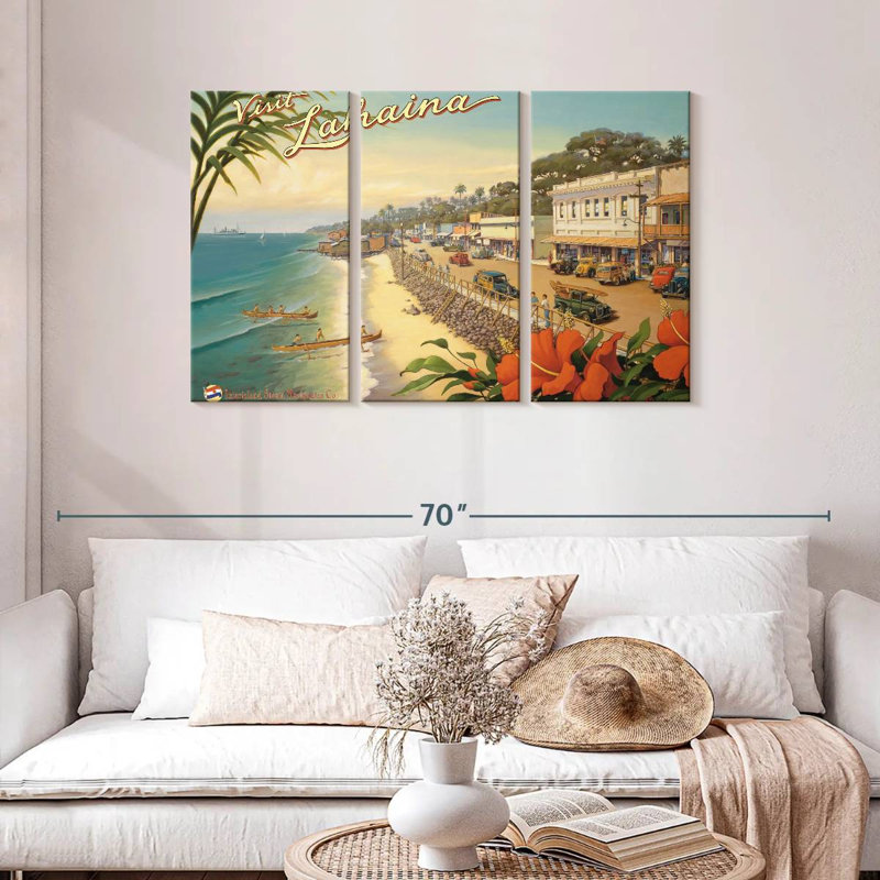 Gillard Visit Lahaina, 28" H x 45" W
