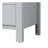 Elegant White Transitional Media Chest