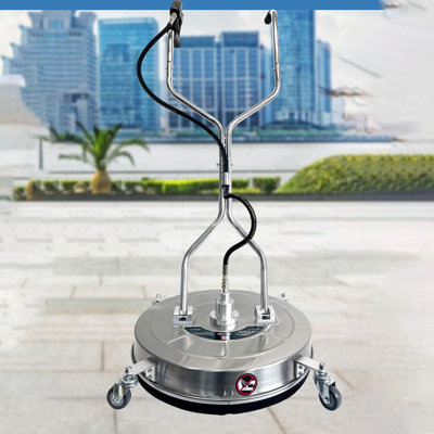 30” Pressure Washer Surface Cleaner with Wheels, 5200 PSI Stainless Steel Power Washer Attachment for Driveways, Patios, Decks & Sidewalks